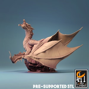 Adult Brine Dragon | DND| TTRPG| Premium Quality  ECO Resin | by Rescale Miniatures