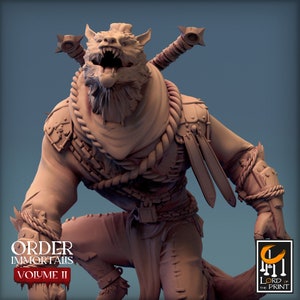 Immortalis Werewolf Chief | DND| TTRPG| Premium Quality  ECO Resin | by Rescale Miniatures