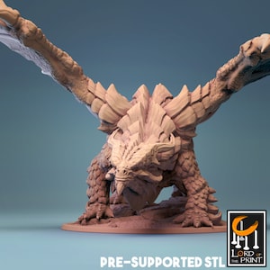 Copper Dragon | DND| TTRPG| Premium Quality ECO Resin | by Rescale Miniatures