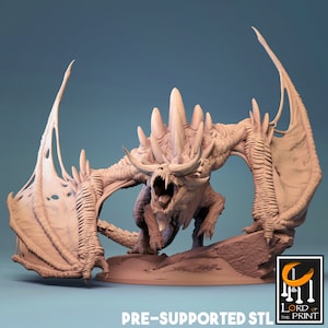 Elder Magma Dragon | DND| TTRPG| Premium Quality  ECO Resin | by Rescale Miniatures