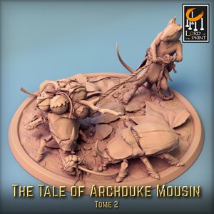 Mouse And beetles | DND| TTRPG| Premium Quality ECO Resin | by Rescale Miniatures