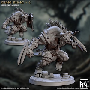 Chaos Minoc C  | DND| TTRPG| Premium Quality ECO Resin | by Artisan Guild