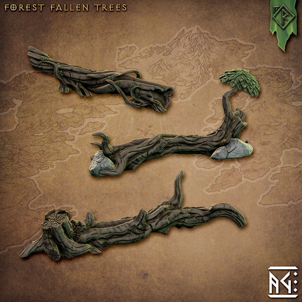 Fallen Trees | DND| TTRPG| Premium Quality ECO Resin | by Artisan Guild
