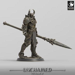 Unchained Commander Stance | DND| TTRPG| Premium Quality ECO Resin | by Rescale Miniatures