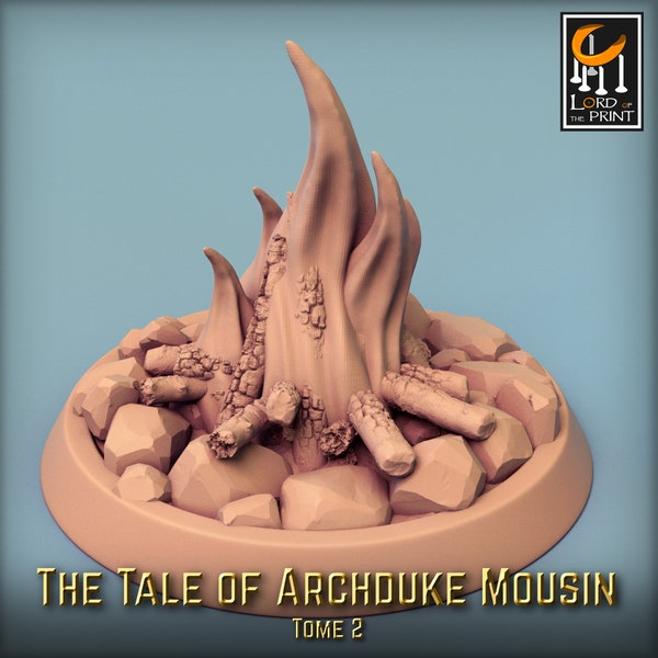 Campfire | DND| TTRPG| Premium Quality ECO Resin | by Lord of the Print