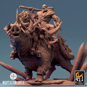 Orcs Riding Orc Riding Bore Look | DND| TTRPG| by Rescale Miniatures - Etsy