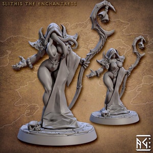 Slithis the Enchantress - Depths Beauty  | TTRPG| NSFW| Premium Quality  ECO Resin | by Artisan Guild