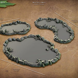 Ponds | DND| TTRPG| Premium Quality ECO Resin | by Artisan Guild