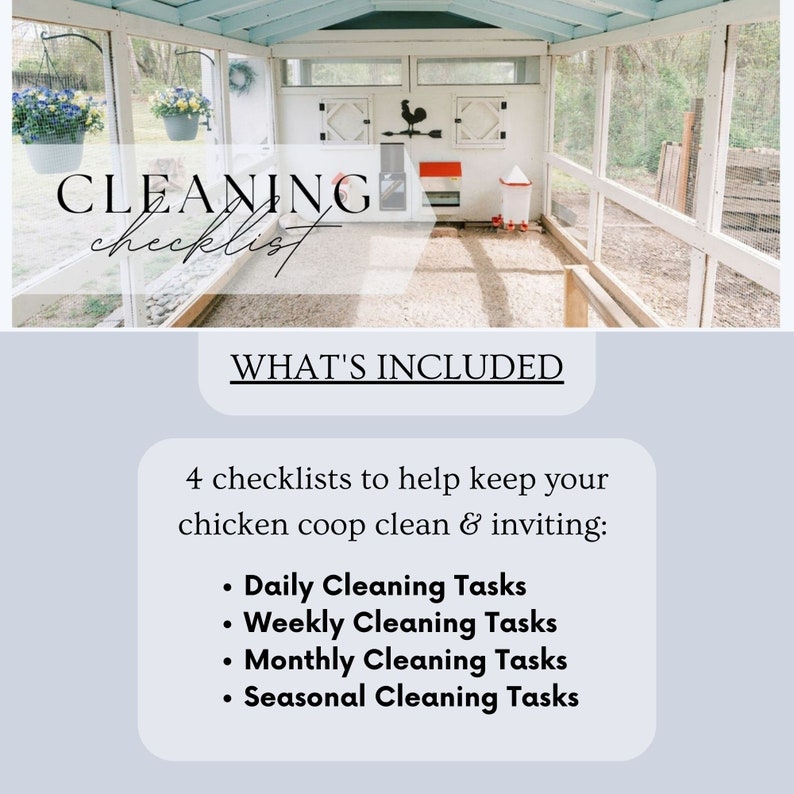 Chicken Coop Cleaning Checklist Chicken Keeping Guide for Beginners Clean, Happy and Healthy