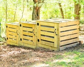 DIY Compost Bin Building Plans – Rodent Proof System For Garden & Chicken Waste (Digital Download)