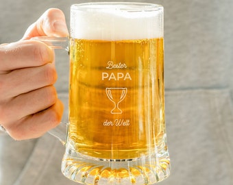 Personaliseerbaar bierglas met tekst en symbool I bierglas I biercadeau I cadeaus voor mannen I Vaderdagcadeau I Vaderdag I cadeau
