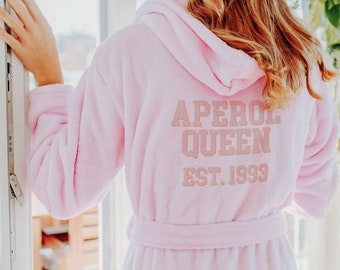 Personalizable bathrobe college style I Personalizable bathrobe I Bathrobe with text I Mother's Day I Gift ideas for women