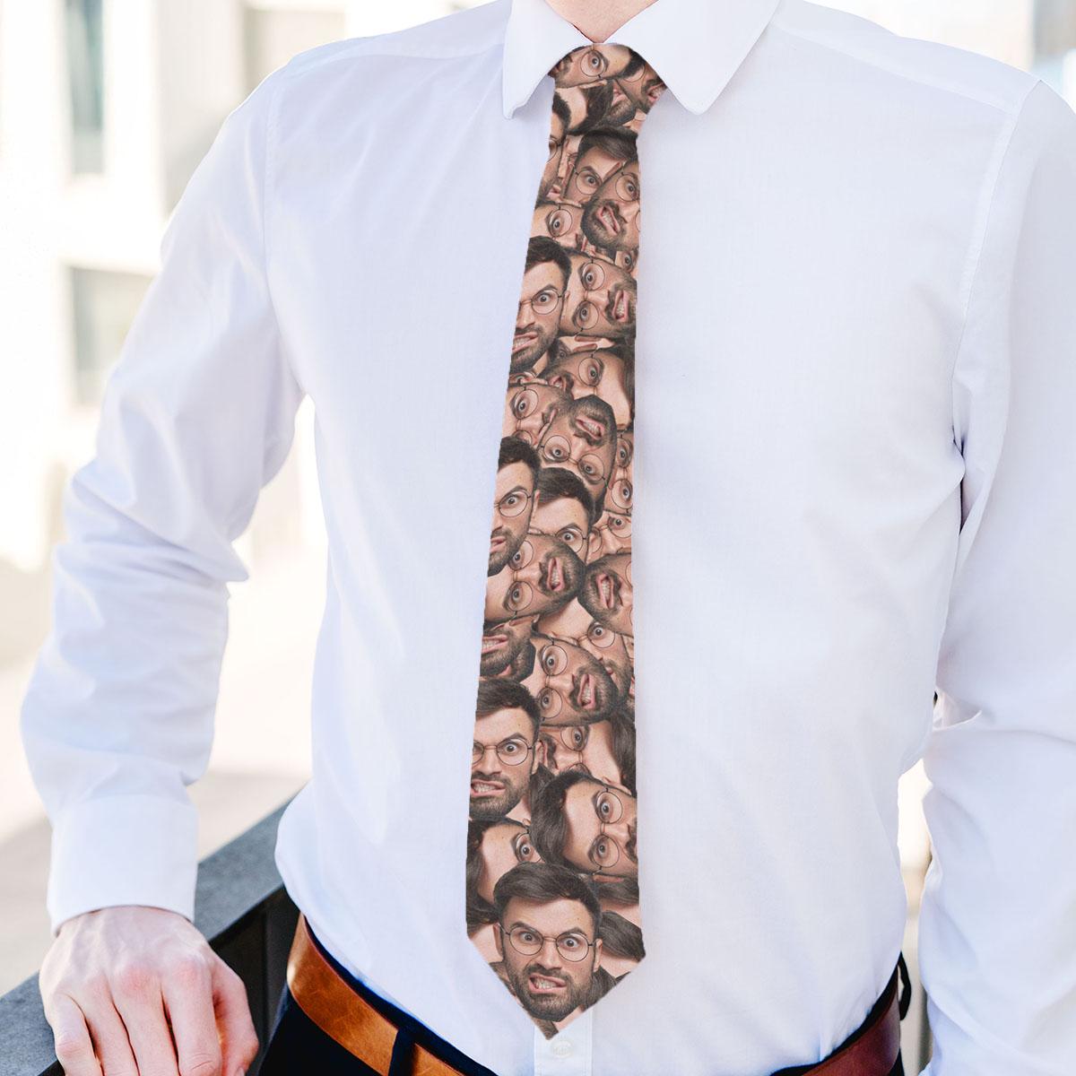 Personalized tie with face I Tie with face I Photo gifts I Funny gifts I Gift for men I JGA accessories