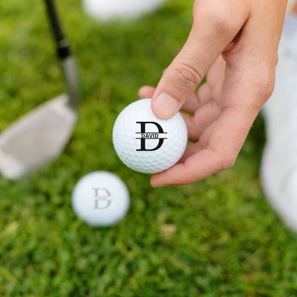 Personalisierbare Golfbälle mit Monogramm I Golfball personalisiert I Golfspieler I Persönliches Geschenk I Golfbälle I Witziges Geschenk