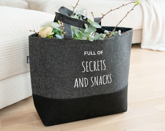 Personalisierbare Filztasche mit Text I Einkaufstasche mit Wunschtext I Personalisierte Geschenke I Muttertagsgeschenk I Geschenk für Frauen