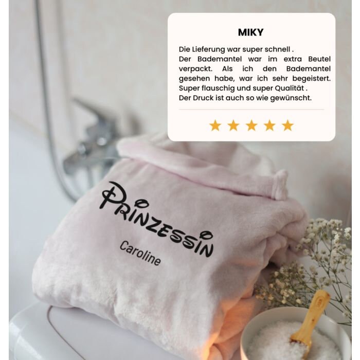 Peignoir princesse personnalisable sale