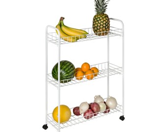 Rolling Household Laundry Cart | Kitchen Decor  | Kitchen/Bath/Laundry Organizer - Countertop Utility Cart