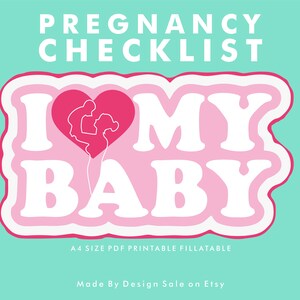 Pregnancy Checklists Bundle Printable Pregnancy to Do List PDF A4 ...