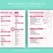 Pregnancy Checklists Bundle Printable Pregnancy to Do List PDF A4 ...