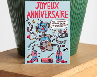 Carte d’amour -  "Joyeux Anniversaire "