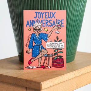 Carte d’amour -  "Joyeux Anniversaire " - Fille