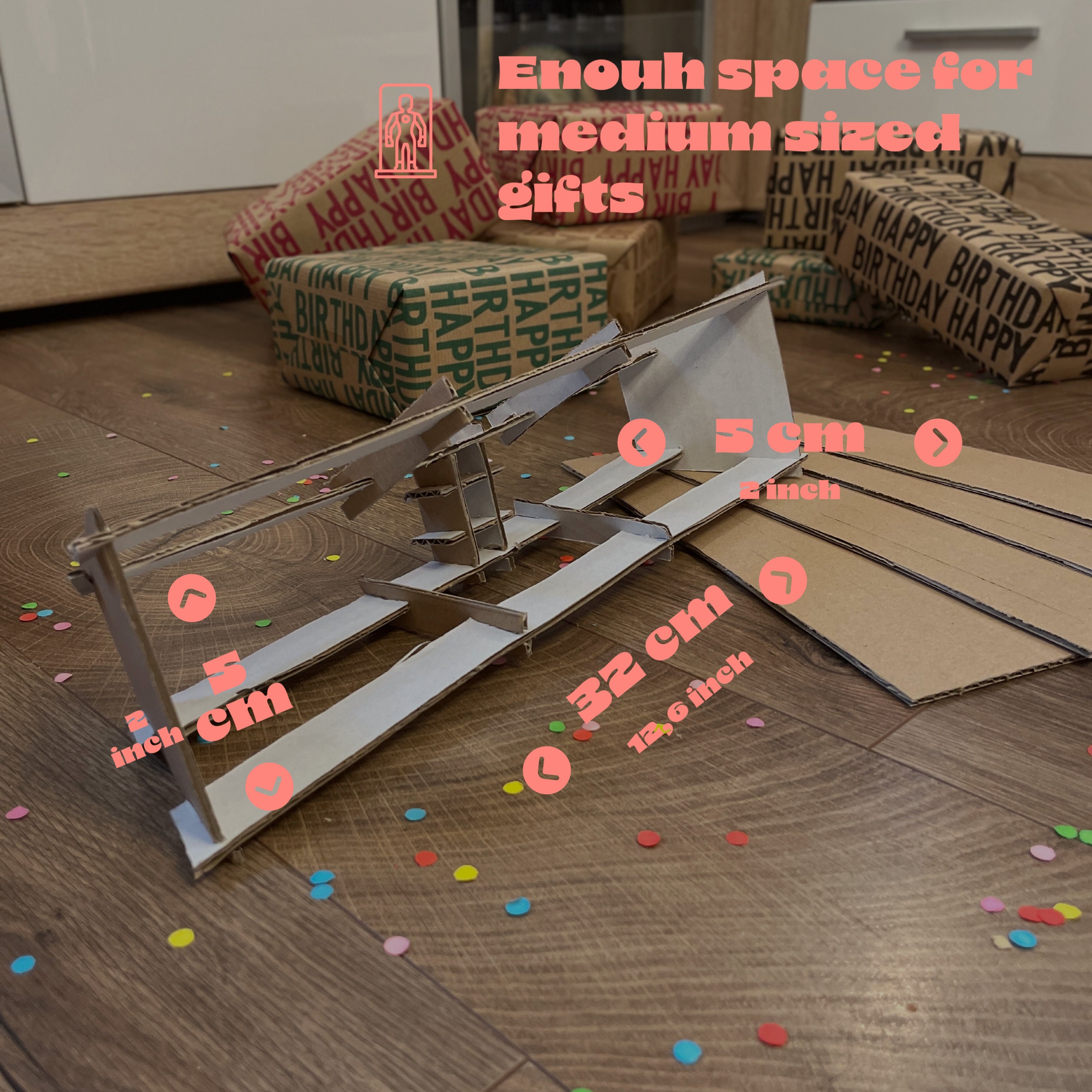 Large Broom Gift Wrap Set Unusual and Funny Surprise for Etsy