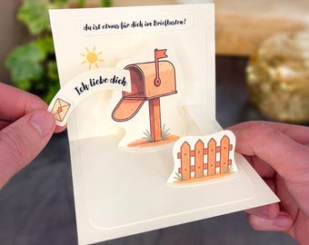 Anniversary Gift for Him Personalized Partner Gift Card, Romantic Gift for Her Wedding Anniversary Gift for Her Small Gift Card for Him