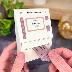 Idee regalo per partner, anniversario, data, scatola per lui, regalo romantico, anniversario di matrimonio per lei, biglietti per data, regalo d'amore, compleanno, uomo