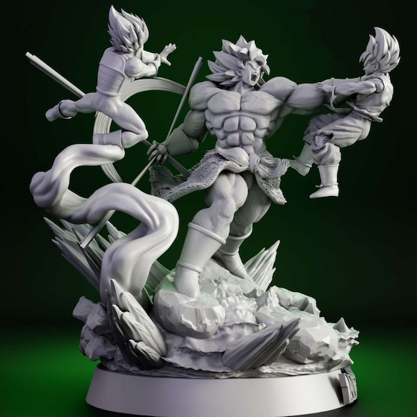 3D Broly Diorama (DbZ) - 3D Printable STL File - Instant Download - Fast and Easy Google Drive STL FILE