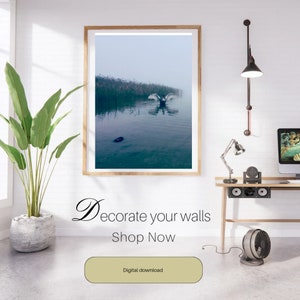 Swan Lake, digital wall art photo download