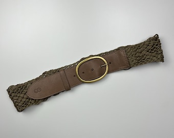 Vintage Stylish ESCADA ORANGE Suede BELT With Gold  display picture 2