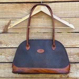 Mulberry Vintage Double Handles Shoulder Tote Bag in Brown
