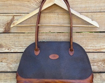 Mulberry Vintage Double Handles Shoulder Tote Bag in Brown
