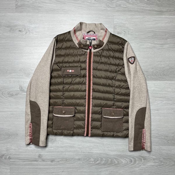 Chaqueta de plumón con mangas de lana para mujer Alpin de Luxe