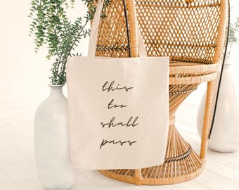 Inspirerende canvas draagtas met citaat | Milieuvriendelijk katoen