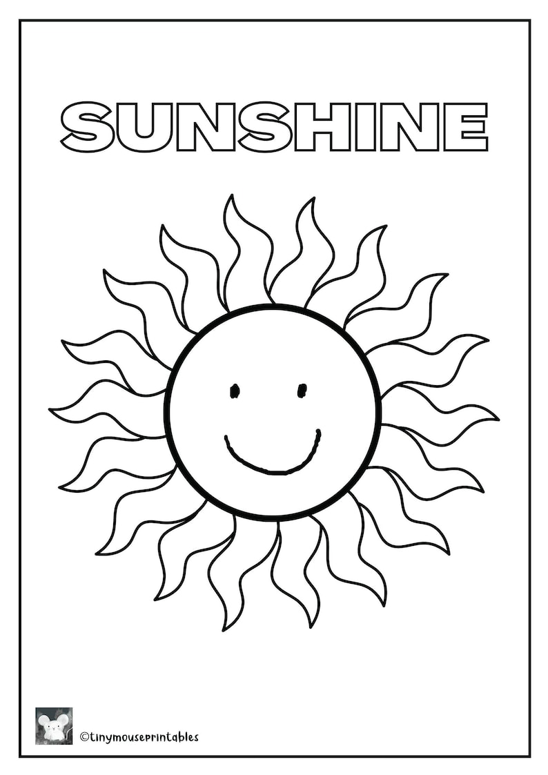 Weather Coloring Pages, Daycare Learning Printable, Weather Printable ...