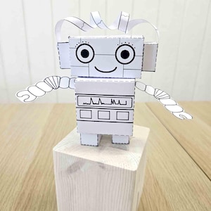 Printable Paper Robots: STEM Craft Activity for Kids (PDF Download) - Etsy