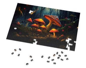 Fantasy Pilz Wald Puzzle (30, 110, 252, 500,1000-Teile)