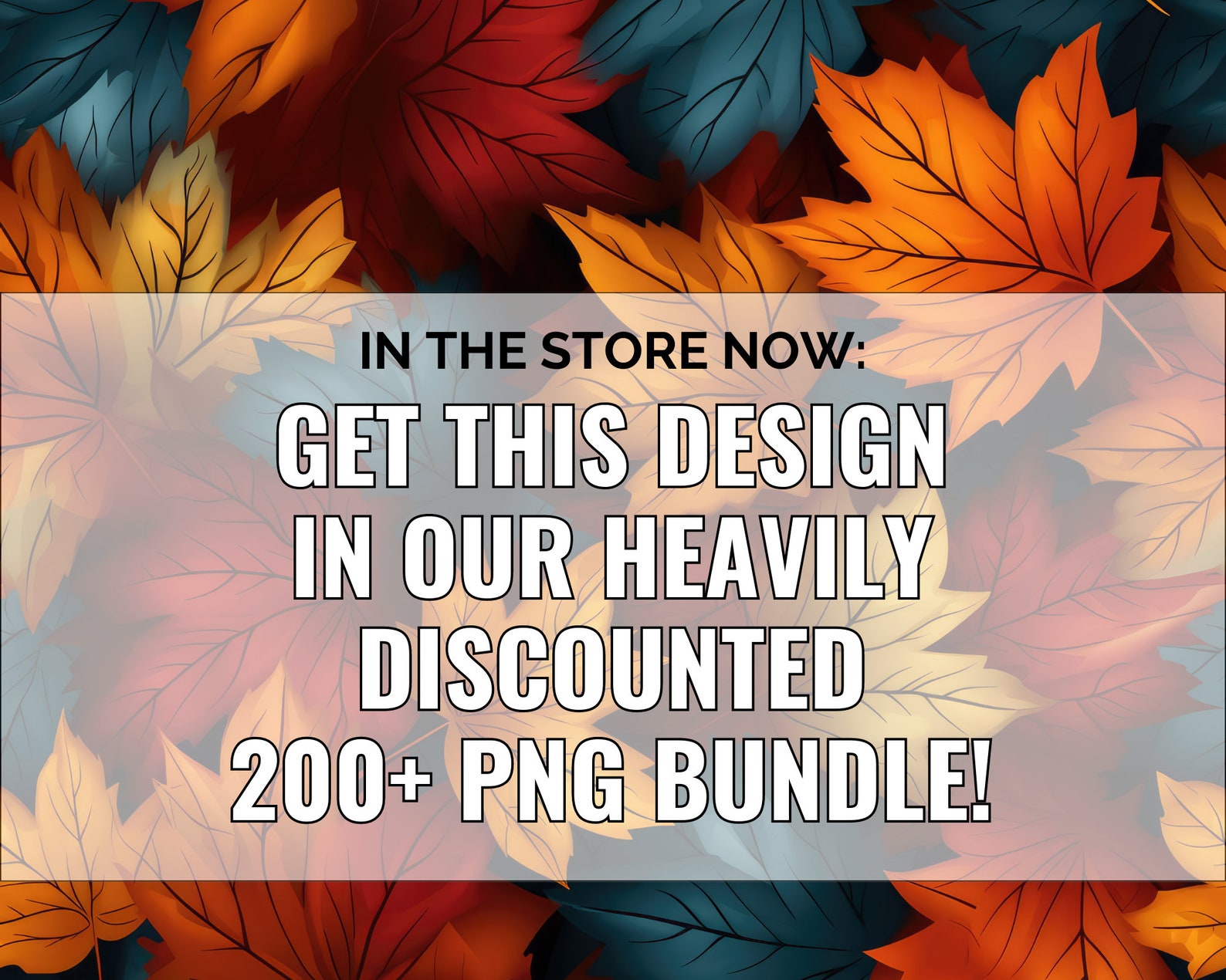 Fall PNG Leaves Halloween Skinny Tumbler 20oz Wrap Seamless Design - Etsy