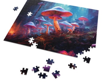 Mysteriöser Pilzwald Puzzle (30, 110, 252, 500,1000-Teile)