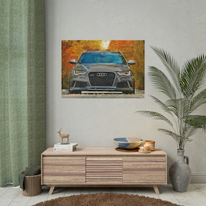 Audi RS6 Drawing Print Poster | Original Art Print Wall Decor