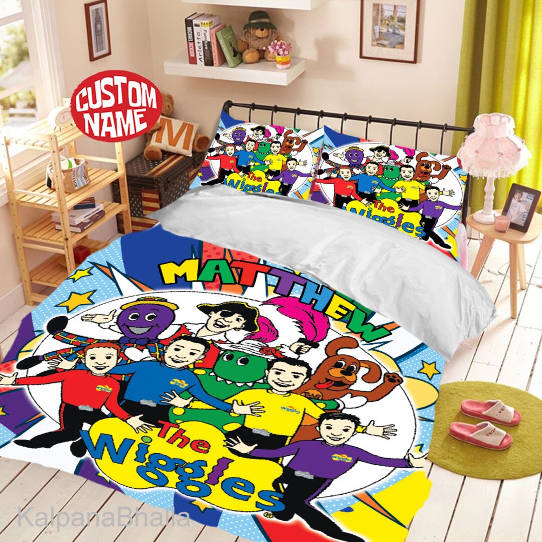 Personalized the Wiggles Bedding Set Big Red Car Quilt Etsy