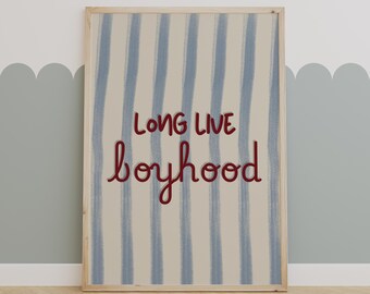 Nursery Wall Art Boyhood Printable Kids Room Decor Vintage Quote Nursery Print Toddler Bedroom Art Playroom Poster Kid Room Download | 28