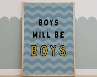 Arte de parede azul para quarto de bebê, estampa tipográfica azul, decoração para quarto infantil, pôster para sala de jogos, download para impressão, citação para sala de jogos, arte de parede para quarto infantil | 11