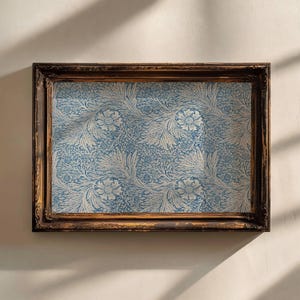 Pattern Blue Floral Nursery Print Vintage European Print Botanical Wall Art Pattern Baby Boy Decor Wall Art Blue Printable Download | 30
