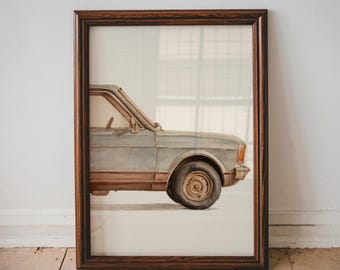 Vintage Car Nursery Print Classic Vehicle Wall Art Boy Room Playroom Decor Toddler Wall Print Retro Kids Car Illustration PRINTABLE | 127