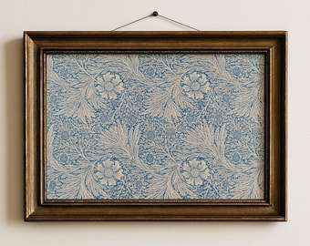 Pattern Blue Floral Nursery Print Vintage European Print Botanical Wall Art Pattern Baby Boy Decor Wall Art Blue Printable Download | 30