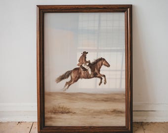 Cowboy Horseback Riding Western Nursery Print Rustic Boy Room Wall Art Vintage Adventure Theme Toddler Decor Farmhouse Kids PRINTABLE | 43