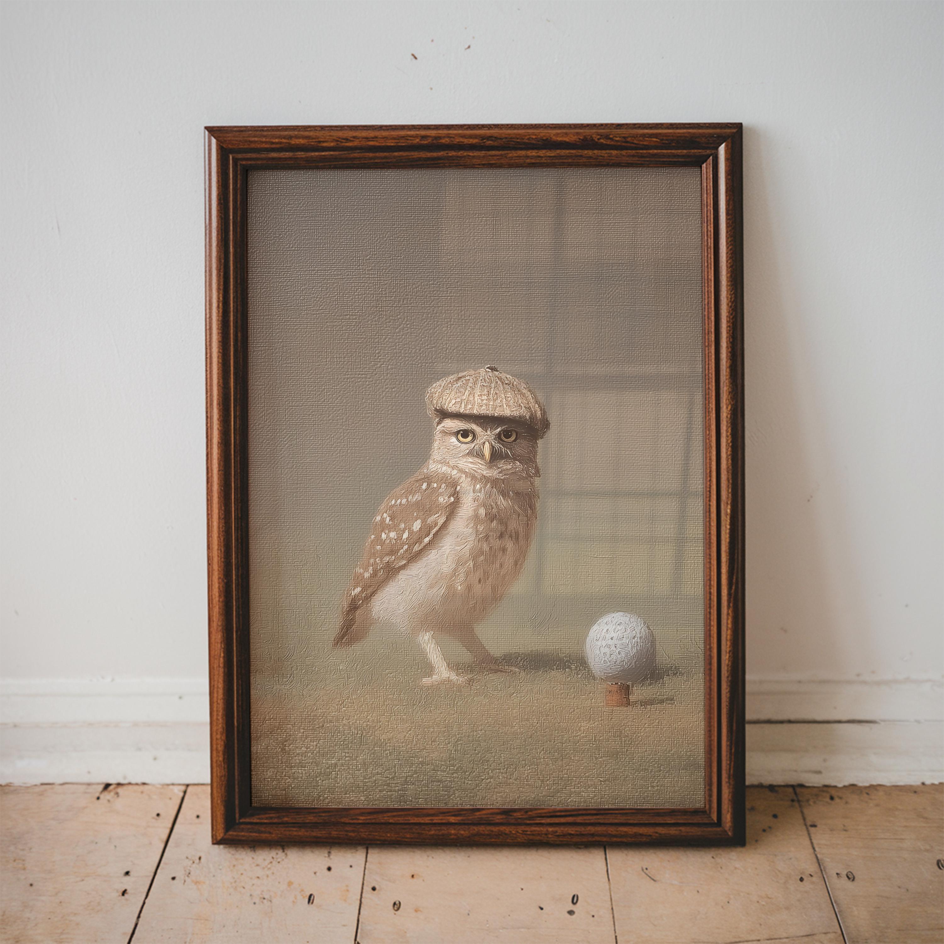 Owl Nursery Print Vintage Animal Wall Art Boy Room Toddler Playroom Woodland Decor Neutral Nursery S