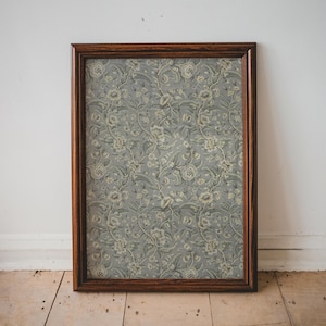 Impresión de arte de pared con estampado floral vintage, obra de arte botánica azul y gris, decoración para dormitorio y sala de estar, estilo cottagecore clásico para el hogar, imprimible / 26